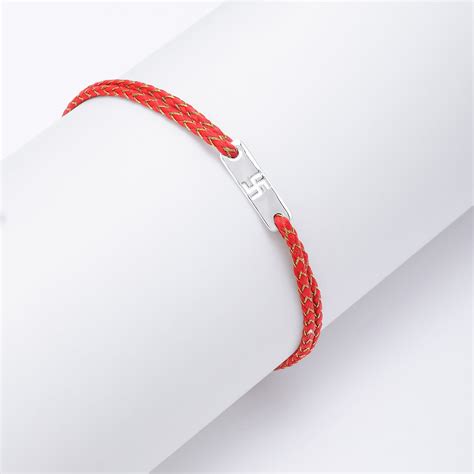 Rectangle Swastik Silver Rakhi