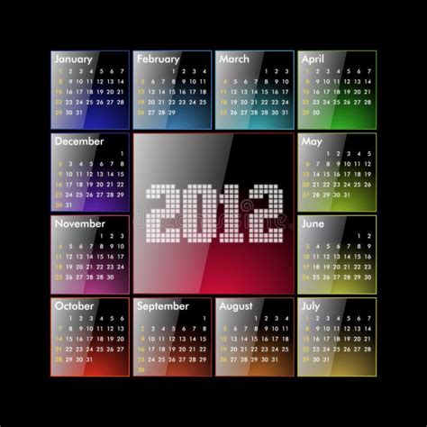 2012 3d日历 库存例证. 插画 包括有 行军, 可以, 表面, 网格, 威严的, 设计, 红色, 日历 - 22187116