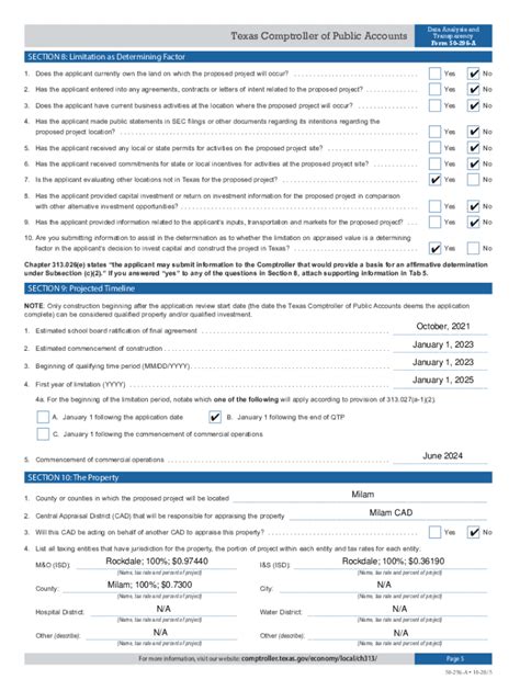 Fillable Online assets.comptroller.texas.govch313/1617/1617First Year ...