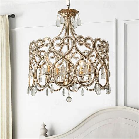 3-luz 5-luz 38 cm Diseño de linterna Lámparas Colgantes Metal Acabados ...