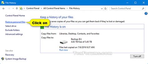 Image result for File History Restore All