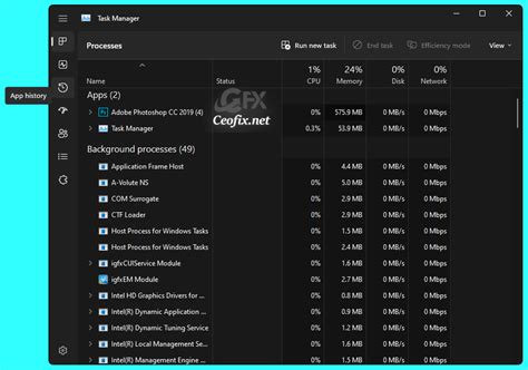 Task Manager Missing Bar 的图像结果