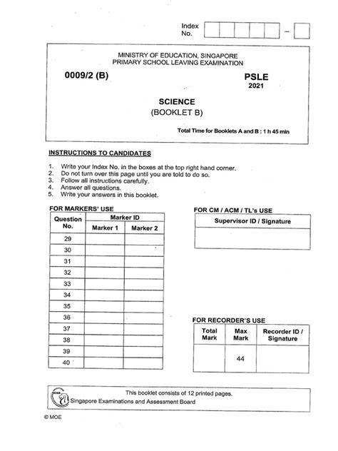 Image result for PSLE 2016 Science Answer Key