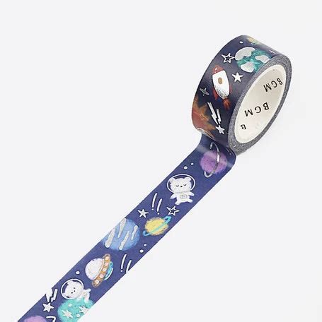 BGM Washi Tape- Crayon Land Space Adventure – Paper planning and more