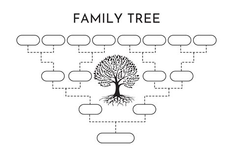 Buy Simple Family Tree, Family Tree Template, Family Tree Printable ...