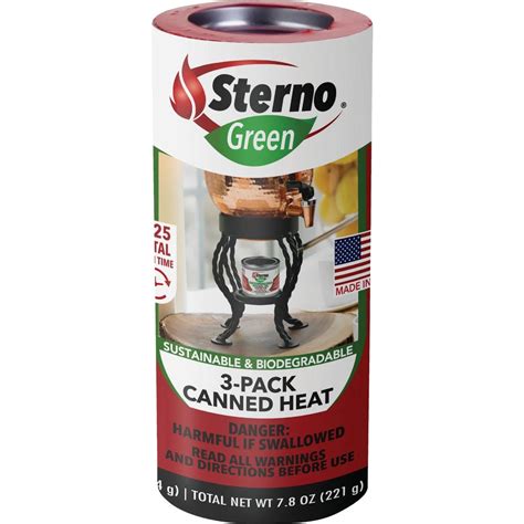 Sterno Canned Heat Gel Canned Cooking Fuel, 3 Pack | Hartville Hardware
