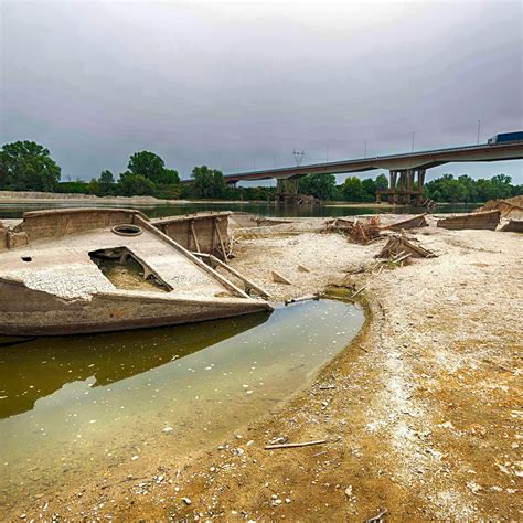 Po River On World Map