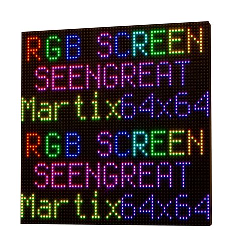 xicoolee RGB Matrix LED Display Panel 64x64, 3mm Pitch, 4096 RGB LEDs ...