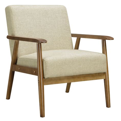 mid century modern upholstered accent chair