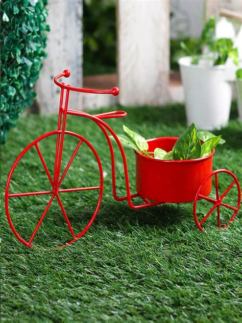 Add a Pop of Color to Your Space with the Small Cycle Planter in Red ...