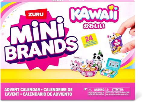 Amazon.com: Mini Brands Kawaii Advent Calendar by ZURU, Collectible ...