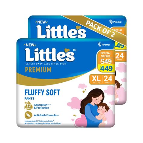 Buy Little's Premium Baby Diapers XL Size (Extra Large) Pants Style ...