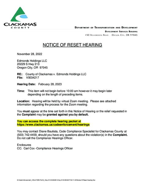 Fillable Online Court Calendars : Going to Court - Oregon Judicial ...