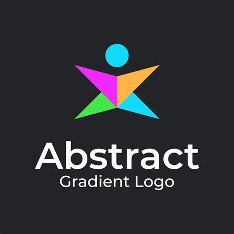 Gradient colorful abstract logo | Premium Vector