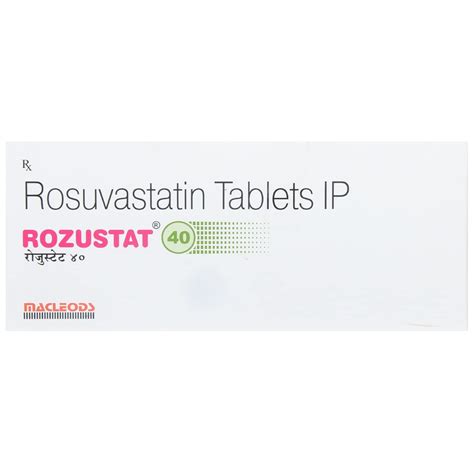 Rozustat 40 MG - Strip of 10 Tablets : Amazon.in: Health & Personal Care
