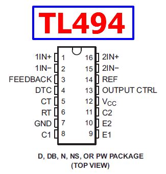 TL494 Control Circuit Pulse Width Modulated - Datasheet