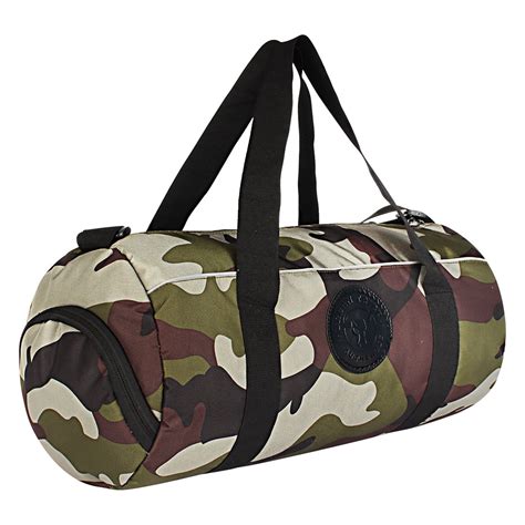 Buy URBAN TRIBE Polyester 43 cms Camo-Green Gym Bag (Barrel Gym Bag) at ...