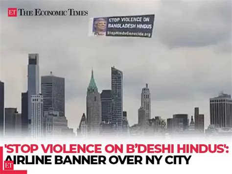 Airline banner floats in New York City skyline calls to stop violence ...