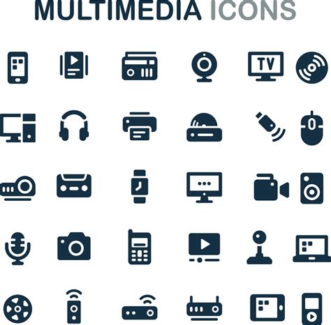 Multimedia Vector Icons 的图像结果