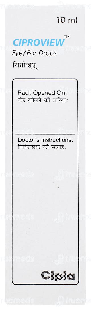 Ciproview 03 Eye Drop 10 Ml - Uses, Side Effects, Dosage, Price | Truemeds