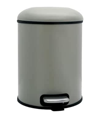 Pano Stainless Steel Trash Can for Kitchen - 12Litres Pedal Bin with ...