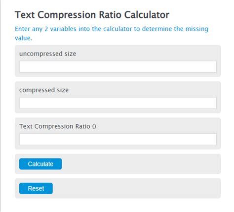 Image result for Compression Ratio Calculator