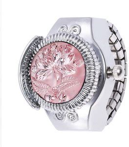 Kairangi Stylish Latest Fashion Dial Analog Watch Ring Stretchable Ring ...