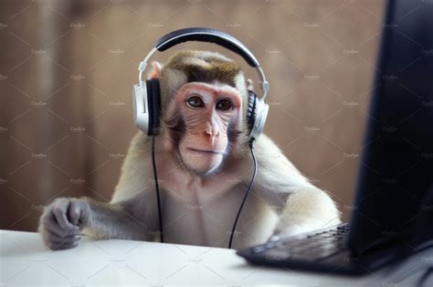 Image result for Monkey Using Computer