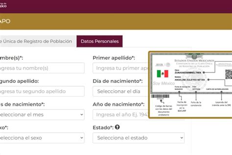 Pasos para tramitar la CURP en línea y gratis