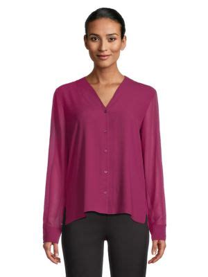 V-Neck Georgette Blouse