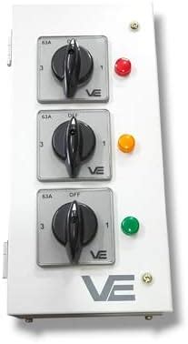 VE 63 AMP PHASE SELECTOR ENCLOSURE | VERTICAL DESIGN | THREE PHASE ...