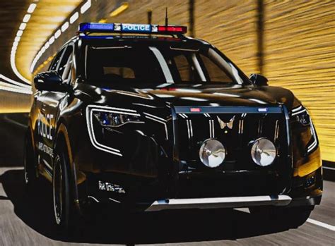 Mahindra XUV700 Looks DOPE in Police Car Livery » Car Blog India