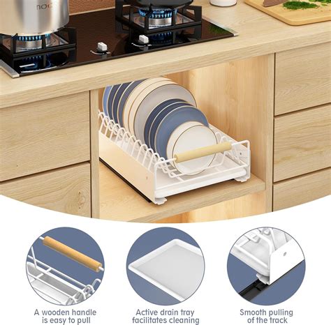 Bukfen Pull Out Dish Racks Fixed With Adhesive India | Ubuy