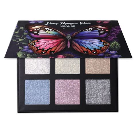 Buy UCANBE Beauty Highlighter Makeup Palette - 6 Colors Shimmery Powder ...