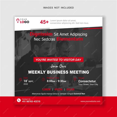Business Meeting Invitation Poster 的图像结果