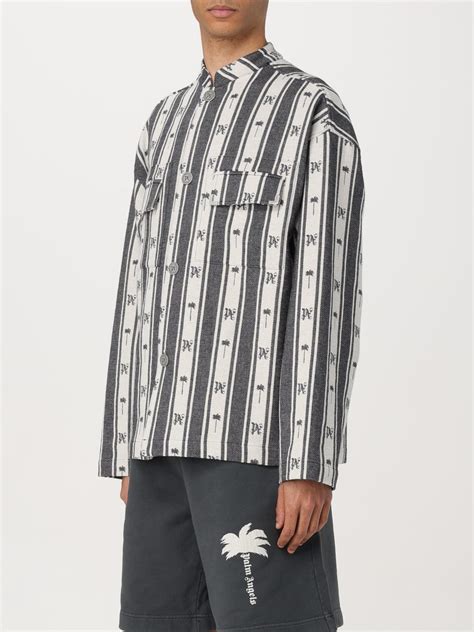 PALM ANGELS: Shirt men - White | Palm Angels shirt PMES027S24FAB001 ...