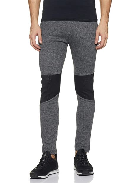 Buy Proline Men's Solid Slim fit Track Pants (PV18461L_BKGL_M_Black ...