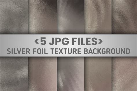 Shiny Silver Foil Grunge Texture Part 2 Graphic by moolecule studio ...