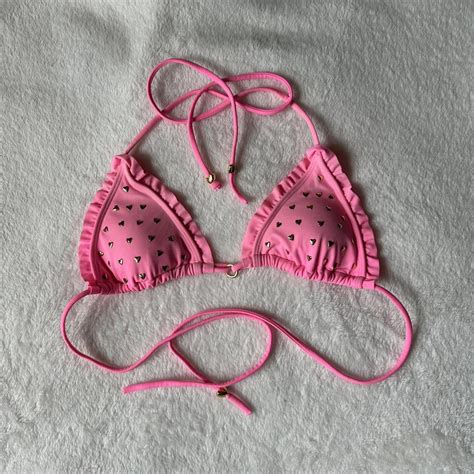 Victoria's Secret Women's Pink Bikini-and-tankini-tops | Depop