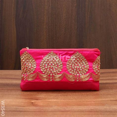 Thread Embroidery Purse - W3540 – Wedtree