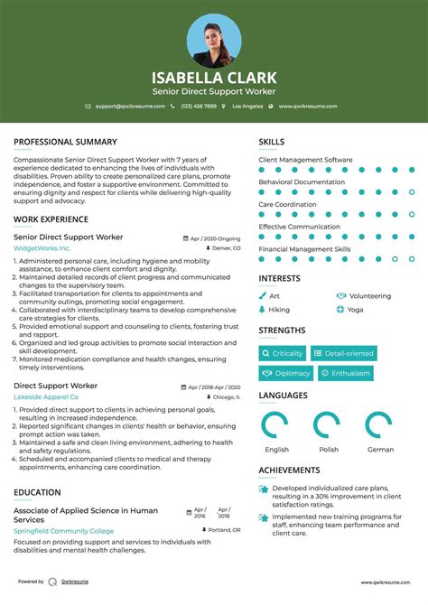 10+ Direct Support Worker Resume Samples & Templates for 2025