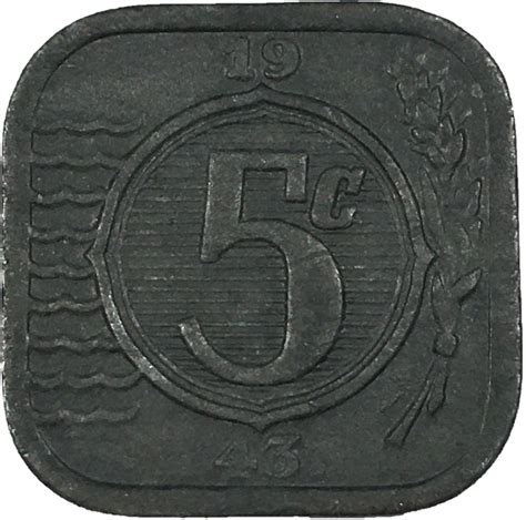 5 Cents - German Occupation - Netherlands – Numista