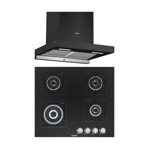 Bosch 60 cm Wall Mounted Chimney Self Clean Series DWBA68H60I + Bosch ...