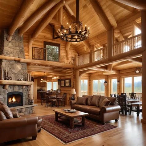 Log Home Decorating 的图像结果