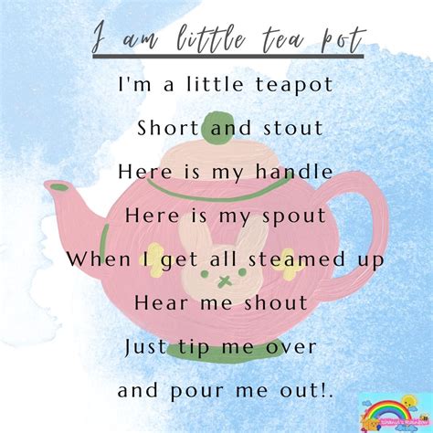 I am a Little Tea Pot Rhyme