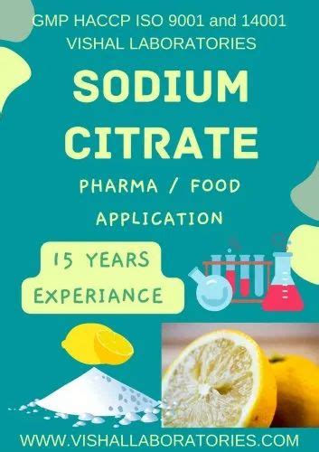 Sodium Citrate - Tri Sodium Citrate Dihydrate IP Vishal Laboratories AR ...