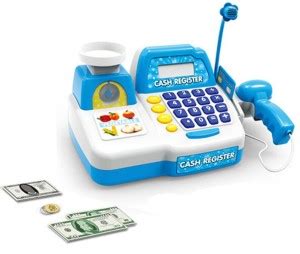 ICE TREE Cash Register Display and Scanning Toy with Microphone - Cash ...