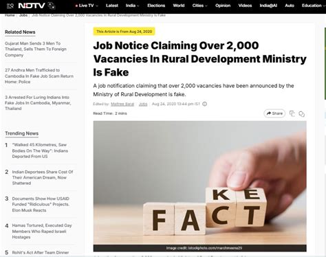 Fact Check: Mass Recruitment in Telangana and AP By National Rural ...