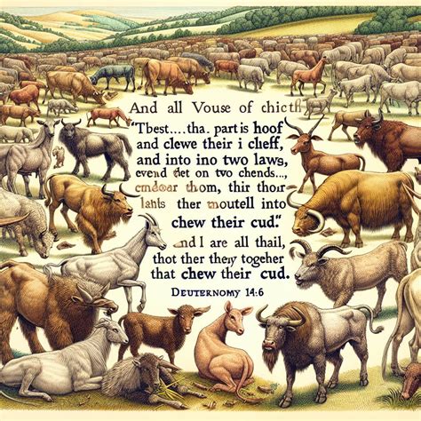 What does Deuteronomy 14:6 mean? | Bible Art