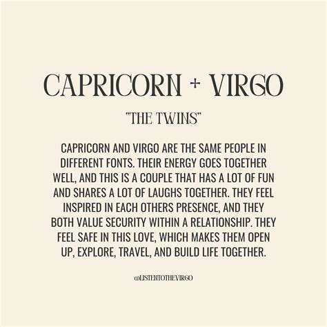 Listen to the Virgo on Instagram: "Capricorn Love Compatibility + What ...